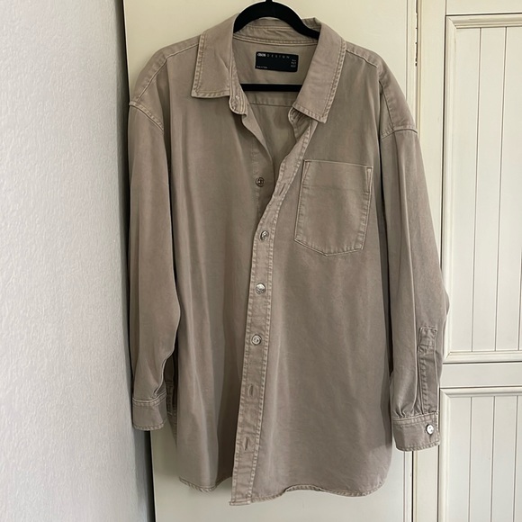 NWOT ASOS Curve Oversized Shirt Jacket - Picture 4 of 8
